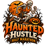 Haunted Hustle Skeleton Race Badge